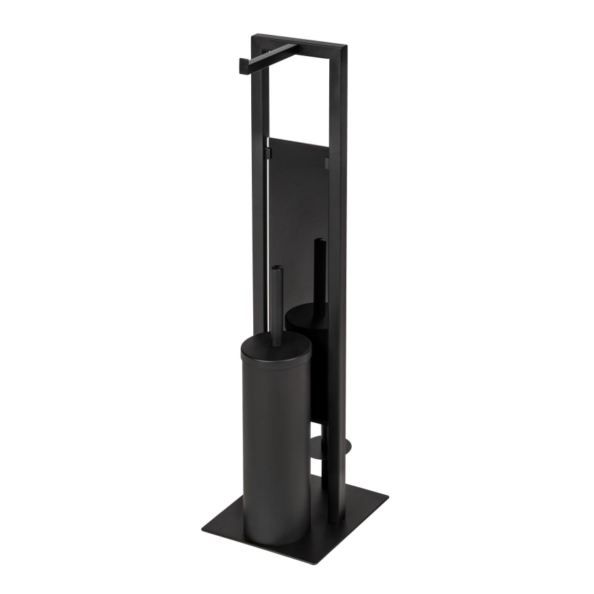 WENKO 25400100 - Escobilla para inodoro RIVALTA 18x70 cm negra