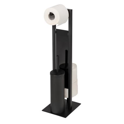 WENKO 25400100 - Escobilla para inodoro RIVALTA 18x70 cm negra