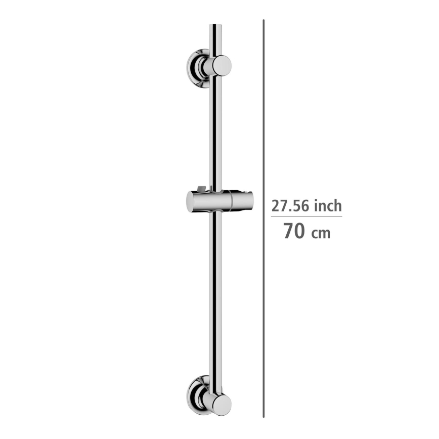 WENKO 25462100 - Barra de ducha LIBERTÀ 70 cm cromo brillante