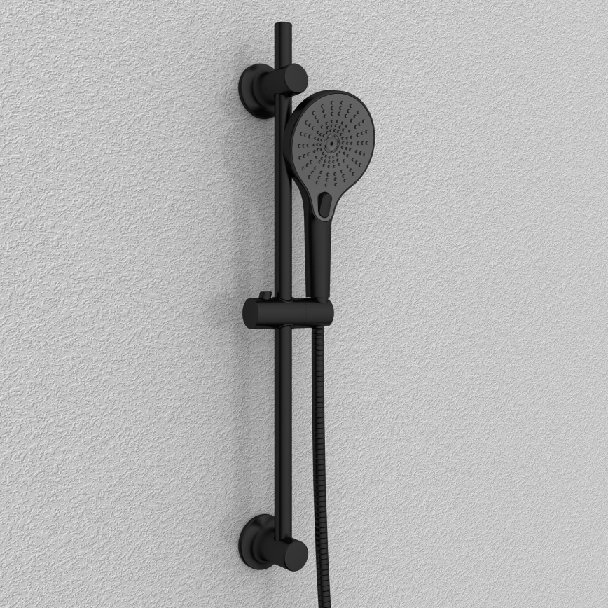 WENKO 25463100 - Barra de ducha LIBERTÀ 70 cm negra