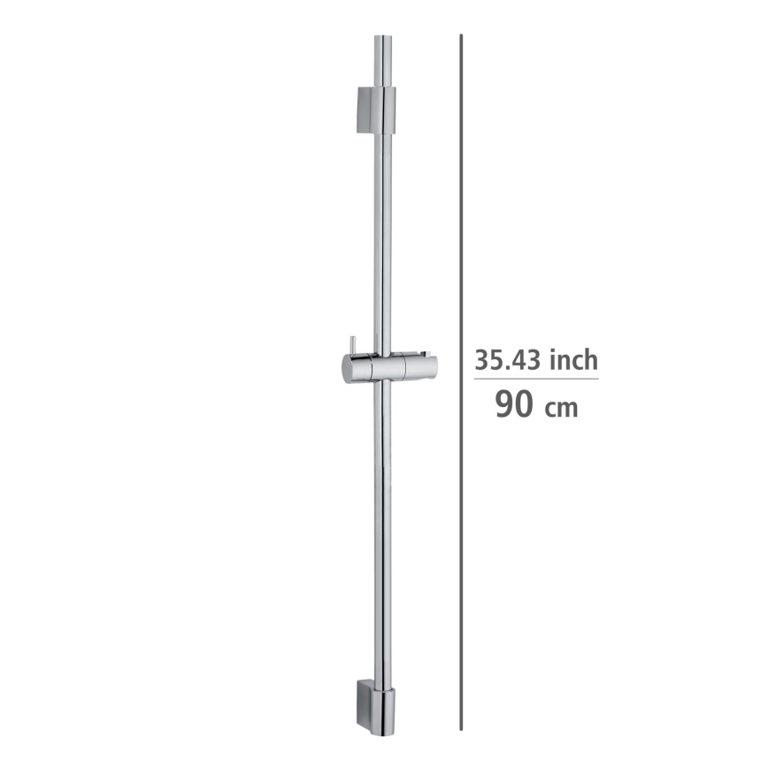 WENKO 25468100 - Barra de ducha CLASSIC 90 cm, cromo brillante