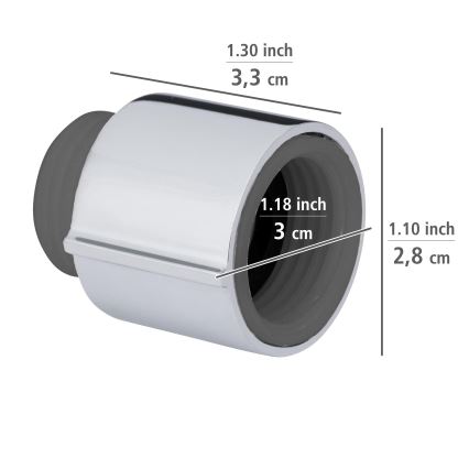 WENKO 25480100 – Regulador WATERSAVING SYSTEM plateado