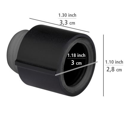 WENKO 25481100 – Regulador del sistema de ahorro de agua 12,7 mm, negro