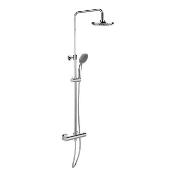 WENKO 25483100 - Sistema de ducha WATERSAVING SYSTEM de 120 cm, cromo brillante