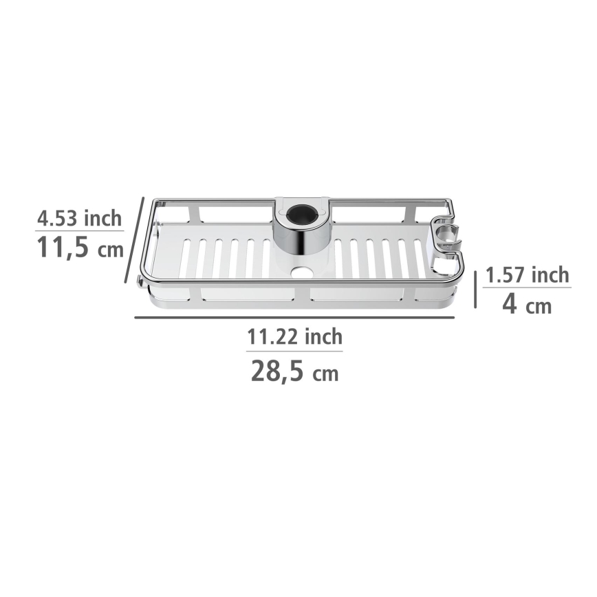 WENKO 25490100 - Repisa LIBERTÀ 28,5x11,5 cm cromo brillante