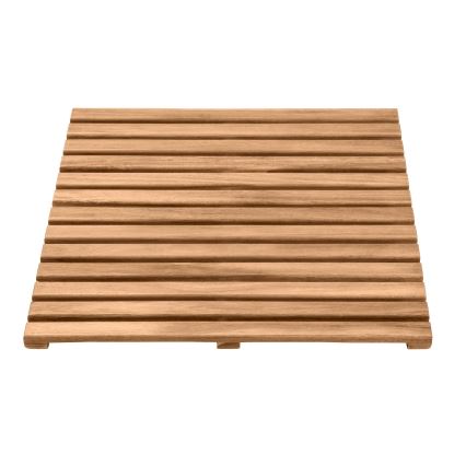 WENKO 25522100 - Alfombrilla ACACIA 55x55 cm marrón