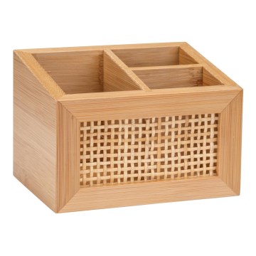 WENKO 25600100 - Organizador ALLEGRE 12x9 cm marrón