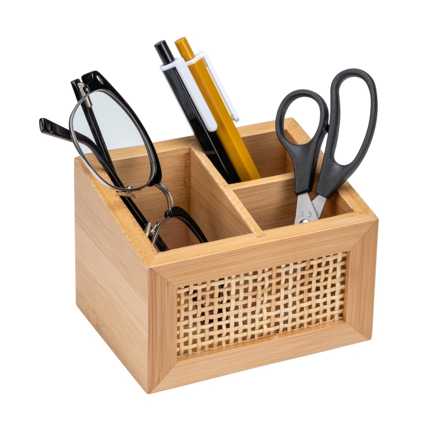 WENKO 25600100 - Organizador ALLEGRE 12x9 cm marrón