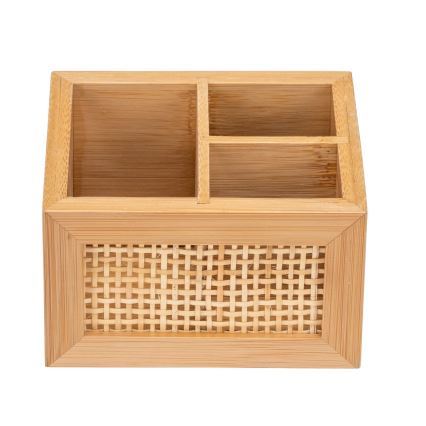 WENKO 25600100 - Organizador ALLEGRE 12x9 cm marrón