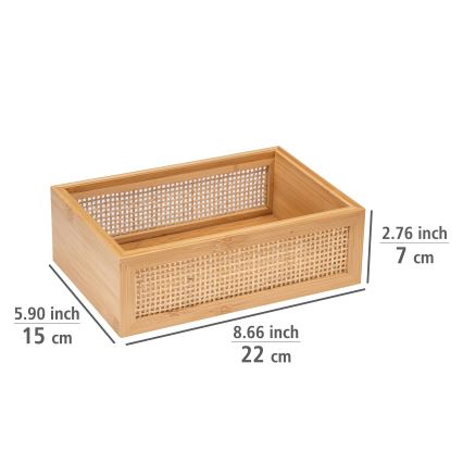 WENKO 25602100 - Bandeja para bañera ALLEGRE 22x15 cm marrón