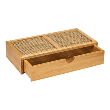WENKO 25603100 – Organizador ALLEGRE 28x14 cm marrón
