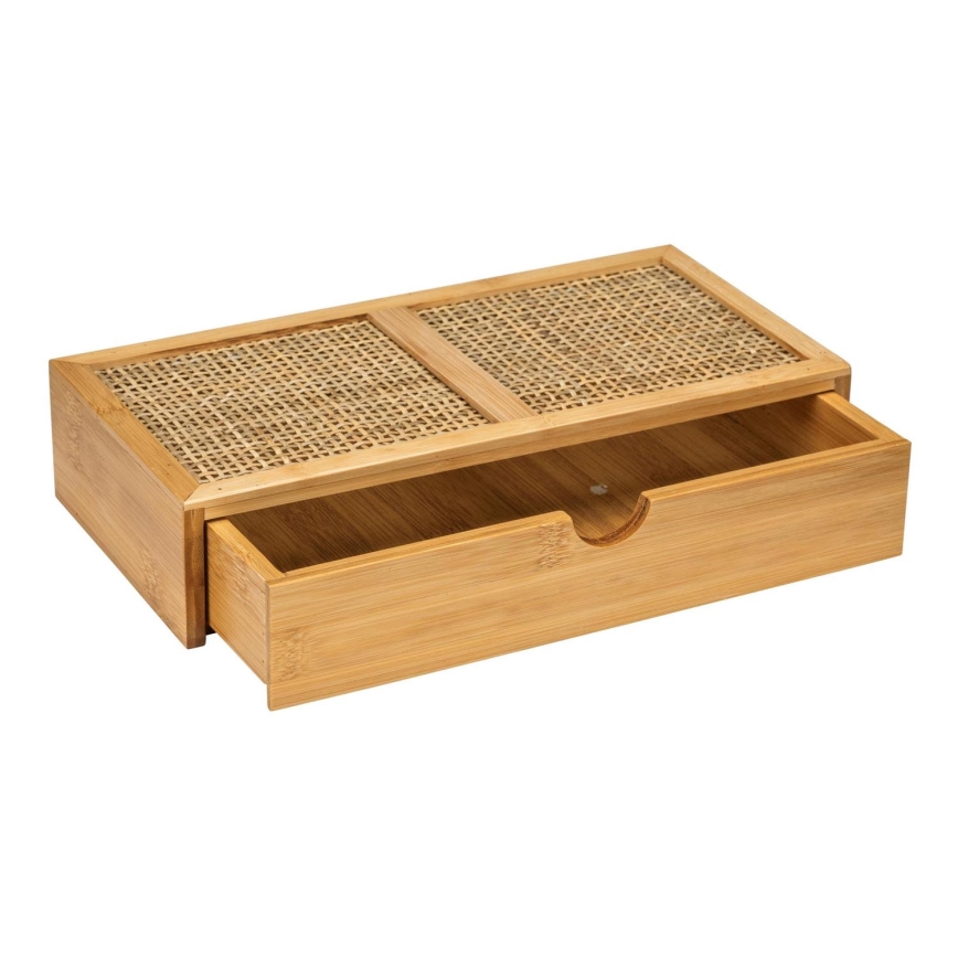 WENKO 25603100 – Organizador ALLEGRE 28x14 cm marrón