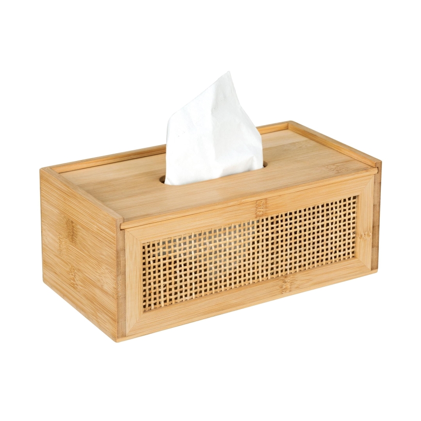 WENKO 25607100 - Dispensador de pañuelos ALLEGRE 25x13 cm marrón