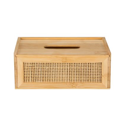 WENKO 25607100 - Dispensador de pañuelos ALLEGRE 25x13 cm marrón