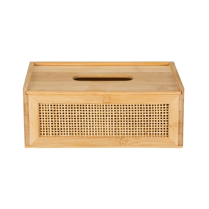 WENKO 25607100 - Dispensador de pañuelos ALLEGRE 25x13 cm marrón