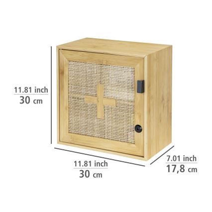 WENKO 25613100 - Armario ALLEGRE 30x30 cm marrón