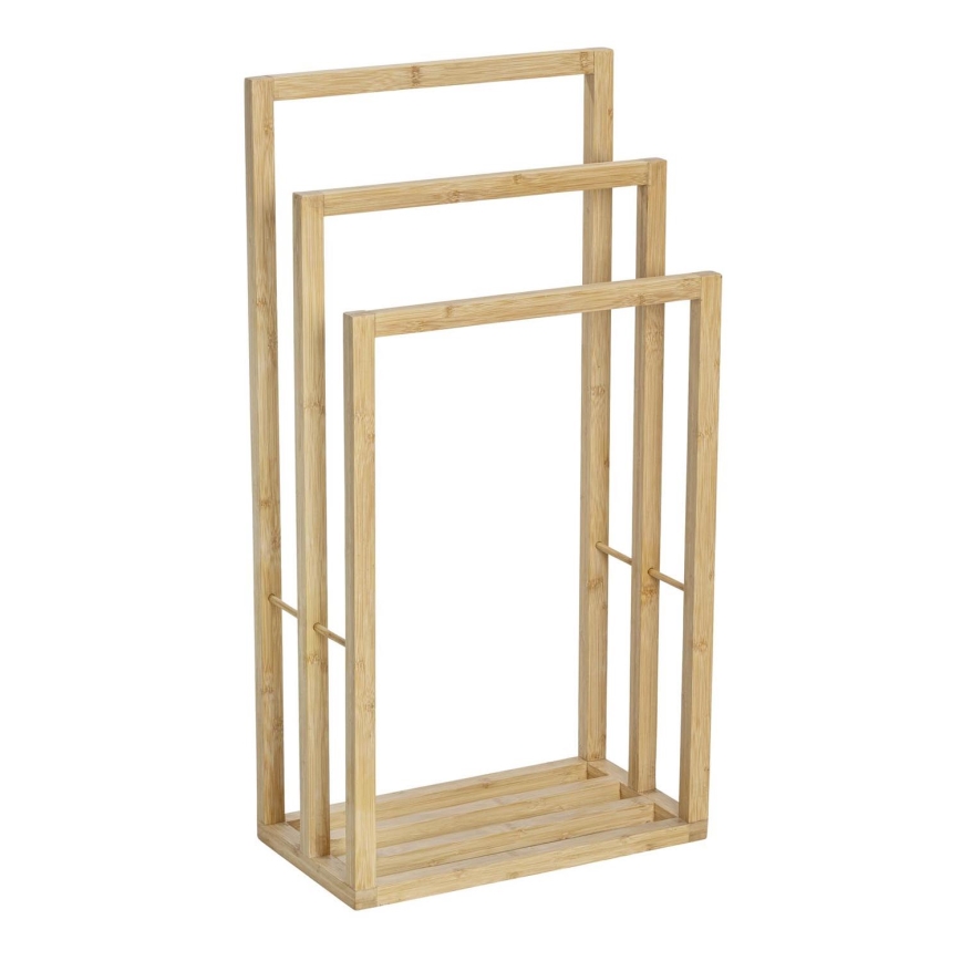 WENKO 25629100 - Toallero de pie BAMBUSA 42,5x82 cm marrón