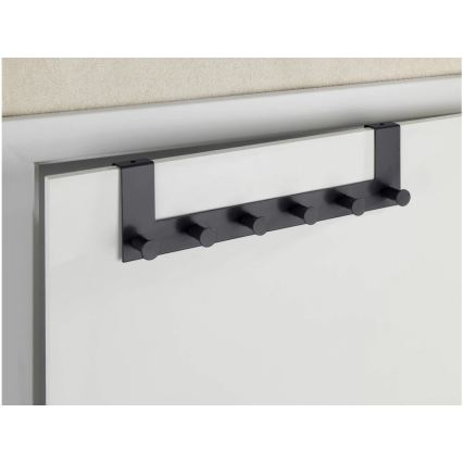 WENKO 25653100 - Perchero CELANO 39x11 cm negro