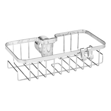 WENKO 25678100 - Cesta FLORESTA 24x14 cm, color plateado