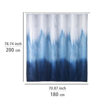 WENKO 25745100 - Cortina de ducha ALARA 180x200 cm multicolor