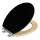 WENKO 25772100 - Asiento de inodoro BAMBUZA 37x44 cm negro/marrón/cromo brillante