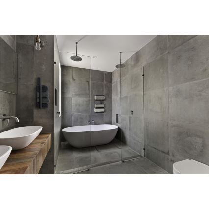 WENKO 25780100 - Toallero de pie FONDIRO 24x42 cm, negro