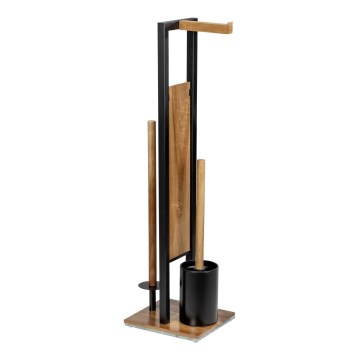 WENKO 25784100 - Juego para WC RIVALTA 18x70 cm marrón/negro