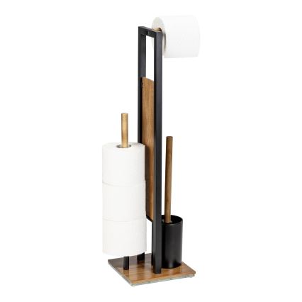 WENKO 25784100 - Juego para WC RIVALTA 18x70 cm marrón/negro