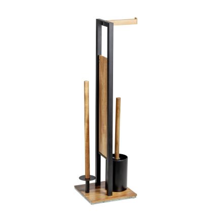 WENKO 25784100 - Juego para WC RIVALTA 18x70 cm marrón/negro