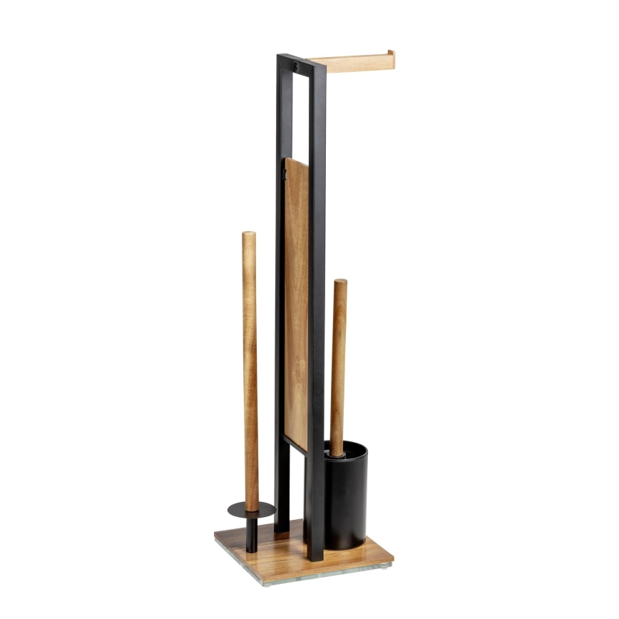 WENKO 25784100 - Juego para WC RIVALTA 18x70 cm marrón/negro
