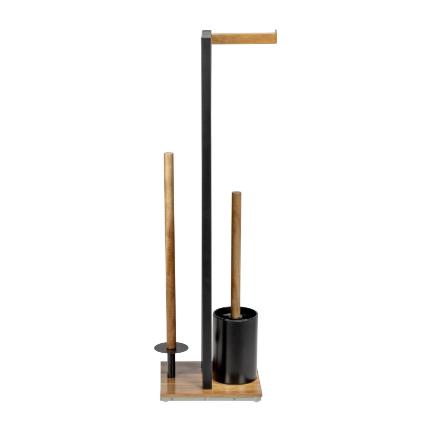WENKO 25784100 - Juego para WC RIVALTA 18x70 cm marrón/negro