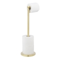 WENKO 25791100 - Soporte para papel higiénico 21x55 cm dorado/plateado
