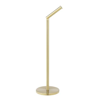 WENKO 25791100 - Soporte para papel higiénico 21x55 cm dorado/plateado