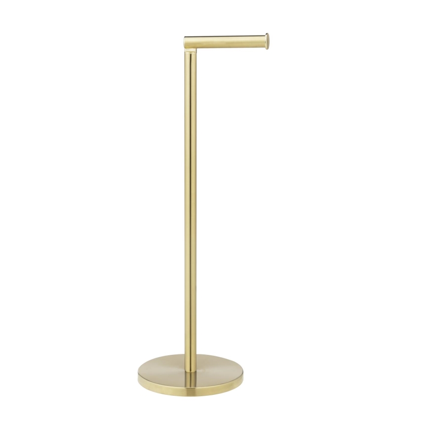 WENKO 25791100 - Soporte para papel higiénico 21x55 cm dorado/plateado