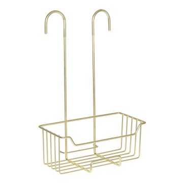 WENKO 25937100 - Cesta de ducha MILO 25x36 cm acero inoxidable/dorado/transparente