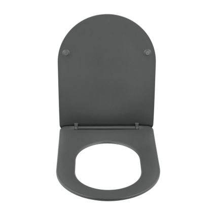 WENKO 26030100 - Asiento para WC GALATI 46x36 cm antracita
