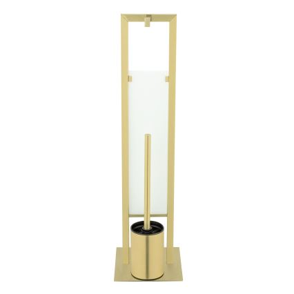 WENKO 26034100 - Juego para WC RIVALTA 18x70 cm, acero inoxidable/dorado/blanco/negro