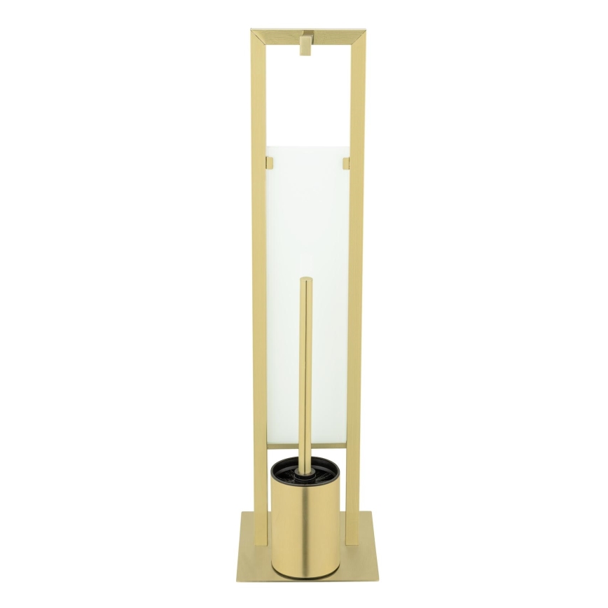 WENKO 26034100 - Juego para WC RIVALTA 18x70 cm, acero inoxidable/dorado/blanco/negro