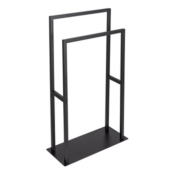 WENKO 26056100 - Toallero de pie RIVALTA 46x80 cm acero inoxidable/negro
