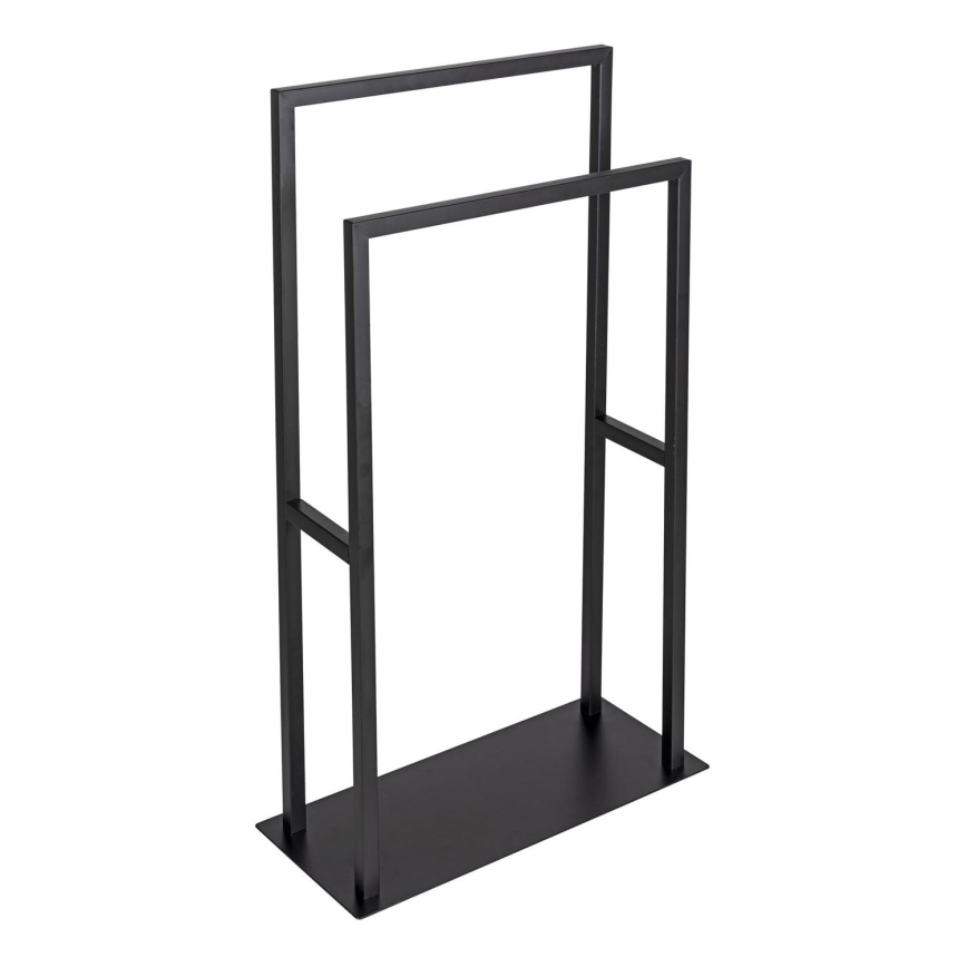 WENKO 26056100 - Toallero de pie RIVALTA 46x80 cm acero inoxidable/negro
