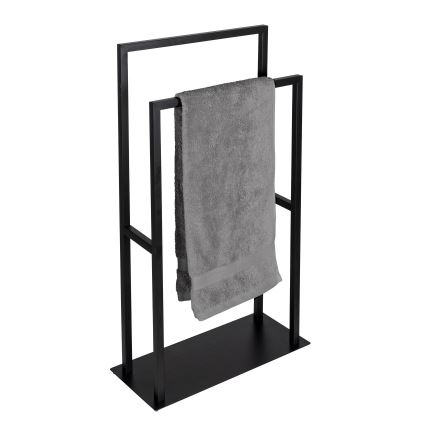 WENKO 26056100 - Toallero de pie RIVALTA 46x80 cm acero inoxidable/negro