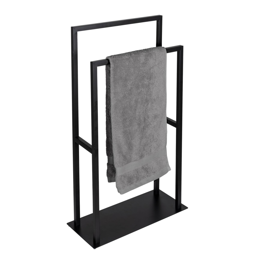 WENKO 26056100 - Toallero de pie RIVALTA 46x80 cm acero inoxidable/negro