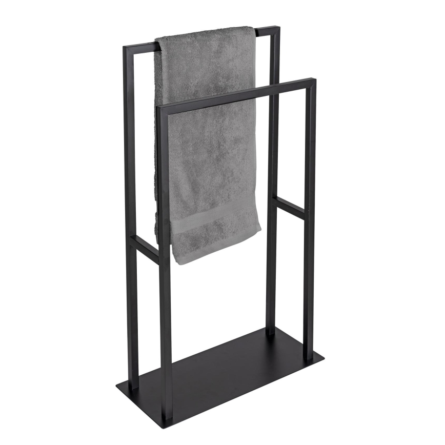 WENKO 26056100 - Toallero de pie RIVALTA 46x80 cm acero inoxidable/negro