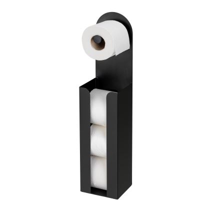WENKO 26059100 - Soporte para rollos AGIRA 12x54 cm negro