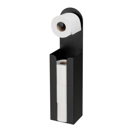 WENKO 26059100 - Soporte para rollos AGIRA 12x54 cm negro