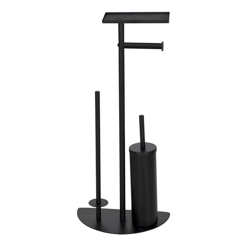 WENKO 26060100 - Set para inodoro COSENZA 32,5x72 cm negro