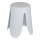 WENKO 26086100 - Taburete COMISO 44,5x46 cm blanco