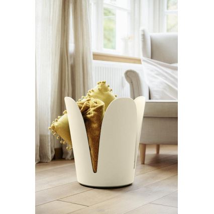 WENKO 26086100 - Taburete COMISO 44,5x46 cm blanco