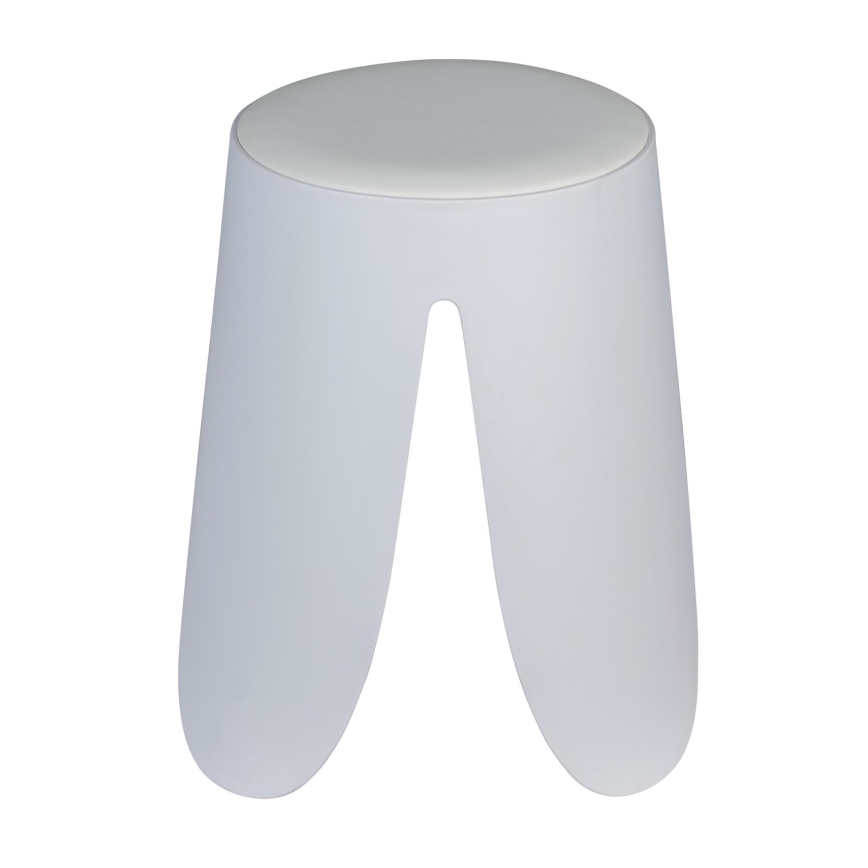 WENKO 26086100 - Taburete COMISO 44,5x46 cm blanco