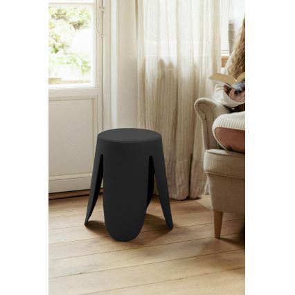 WENKO 26087100 - Taburete COMISO 44,5x46 cm negro